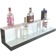 Load image into Gallery viewer, Bar Bottles Display LED Lighted Bar Stand Liquor Bottle Display Shelving Unit Organizer 1 metre length 2 Tier MEDIUM