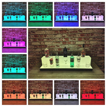 Load image into Gallery viewer, Bar Bottles Display LED Lighted Bar Stand Liquor Bottle DBar Bottles Display LED Lighted Bar Stand Liquor Bottle Display Shelving Unit Organizer 1 metre length 2 Tier MEDIUM