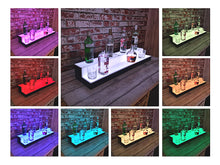 Load image into Gallery viewer, Bar Bottles Display LED Lighted Bar Stand Liquor Bottle Display Shelving Unit Organizer 1 metre length 2 Tier SMALL