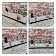 Load image into Gallery viewer, Bar Bottles Display LED Lighted Bar Stand Liquor Bottle Display Shelving Unit Organizer 1 metre length 2 Tier SMALL