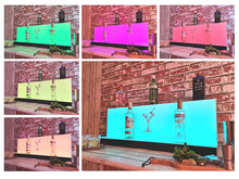 Load image into Gallery viewer, Bar Bottles Display LED Lighted Bar Stand Liquor Bottle Display Shelving Unit Organizer 1 metre length 2 Tier LARGE