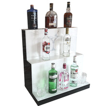 Load image into Gallery viewer, Bar Bottles Display LED Lighted Bar Stand Liquor Bottle Display Shelving Unit Organizer 3 Tier LARGE