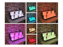 Load image into Gallery viewer, Bar Bottles Display LED Lighted Bar Stand Liquor Bottle Display Shelving Unit Organizer 1 metre length 3 Tier MEDIUM