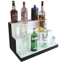 Load image into Gallery viewer, Bar Bottles Display LED Lighted Bar Stand Liquor Bottle Display Shelving Unit Organizer 3 Tier MEDIUM