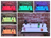Load image into Gallery viewer, Bar Bottles Display LED Lighted Bar Stand Liquor Bottle Display Shelving Unit Organizer 1 metre length 3 Tier SMALL