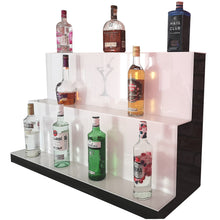 Load image into Gallery viewer, Bar Bottles Display LED Lighted Bar Stand Liquor Bottle Display Shelving Unit Organizer 1 metre length 3 Tier LARGE