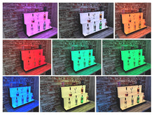 Load image into Gallery viewer, Bar Bottles Display LED Lighted Bar Stand Liquor Bottle Display Shelving Unit Organizer 1 metre length 3 Tier LARGE